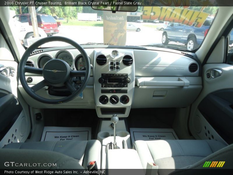 Brilliant Black Crystal Pearl / Pastel Slate Gray 2008 Chrysler PT Cruiser Touring