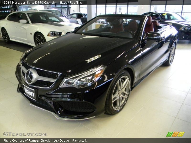 Black / Red/Black 2014 Mercedes-Benz E 550 Cabriolet