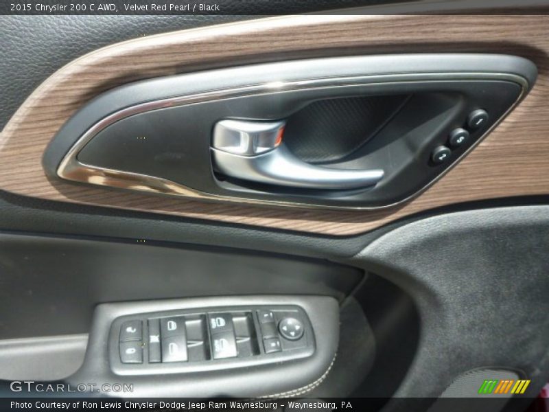 Velvet Red Pearl / Black 2015 Chrysler 200 C AWD