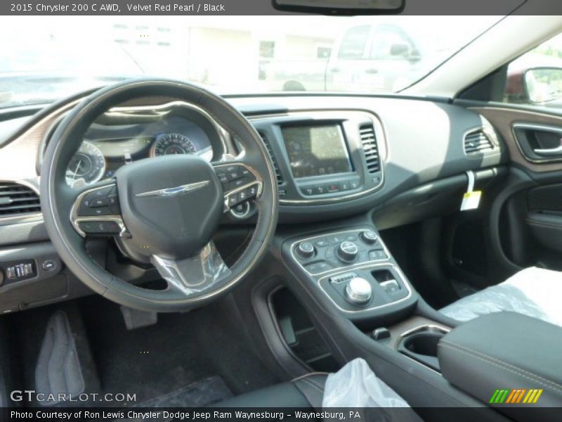 Velvet Red Pearl / Black 2015 Chrysler 200 C AWD