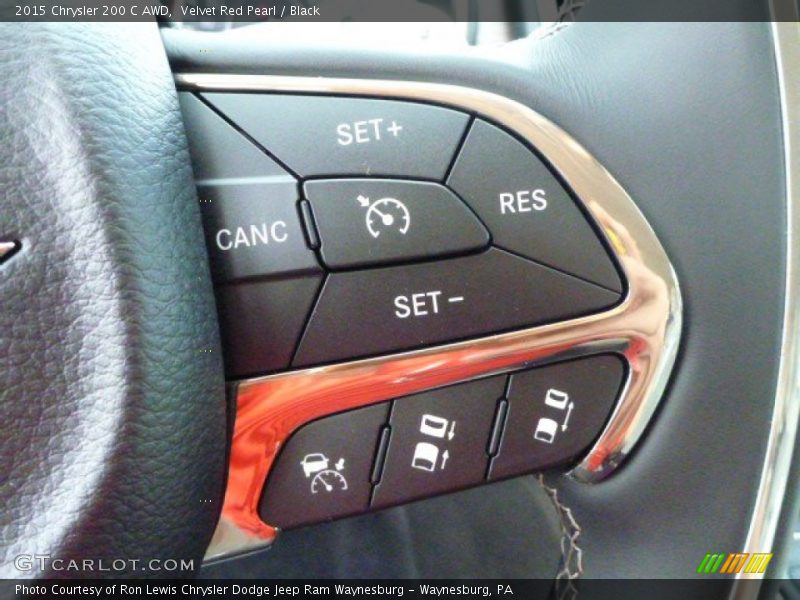 Velvet Red Pearl / Black 2015 Chrysler 200 C AWD