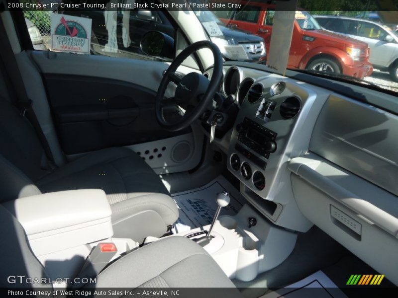 Brilliant Black Crystal Pearl / Pastel Slate Gray 2008 Chrysler PT Cruiser Touring