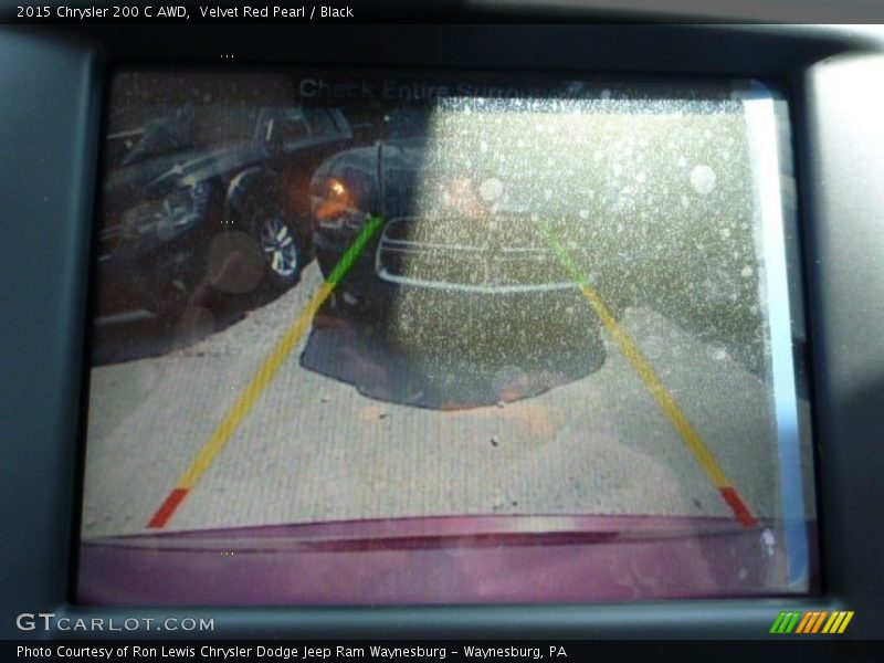Velvet Red Pearl / Black 2015 Chrysler 200 C AWD
