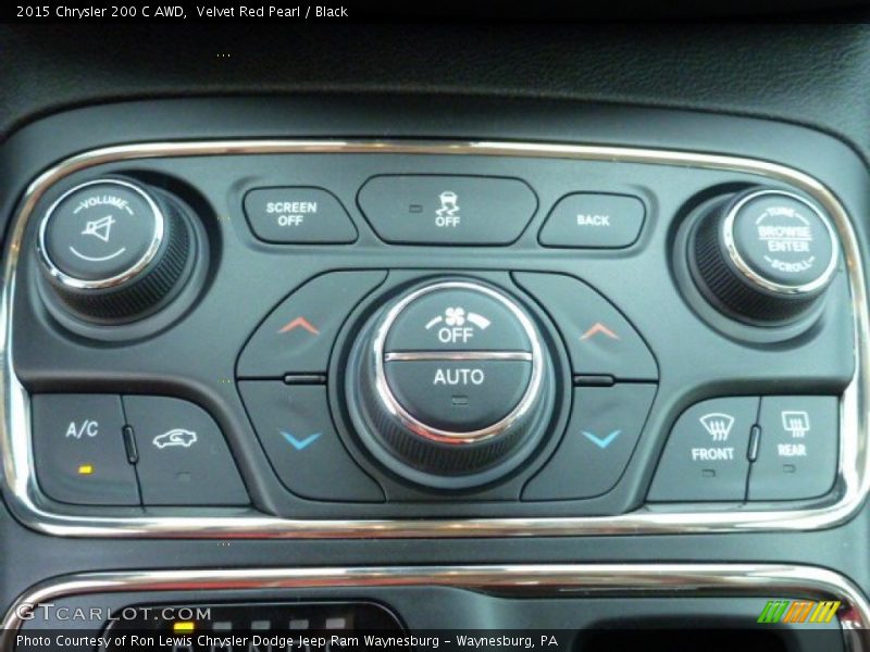 Velvet Red Pearl / Black 2015 Chrysler 200 C AWD