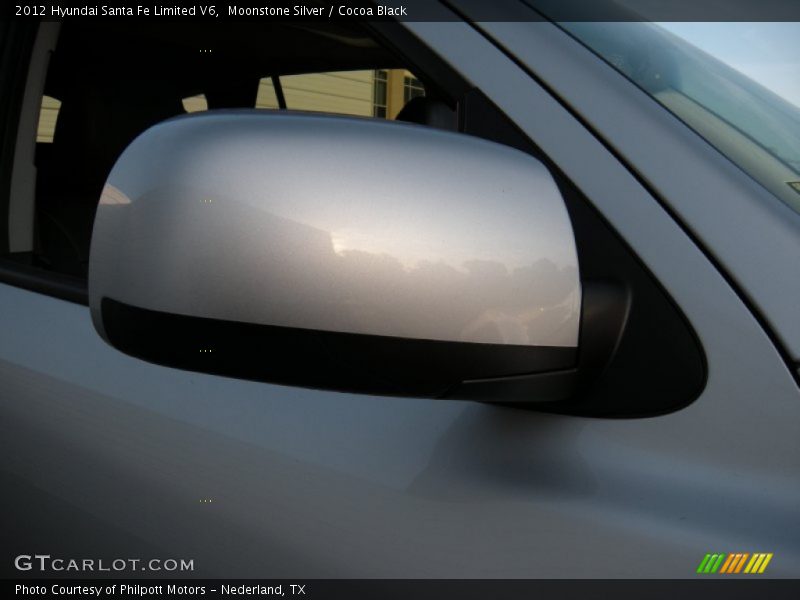 Moonstone Silver / Cocoa Black 2012 Hyundai Santa Fe Limited V6