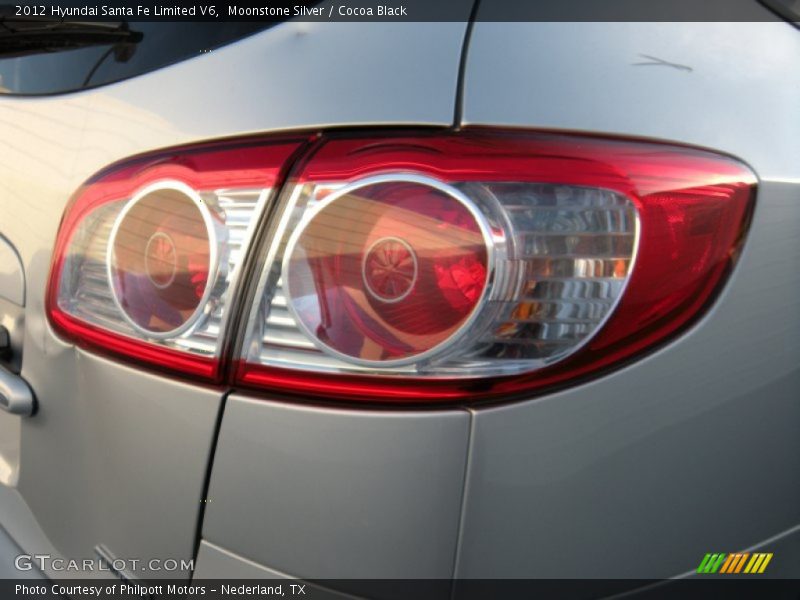 Moonstone Silver / Cocoa Black 2012 Hyundai Santa Fe Limited V6