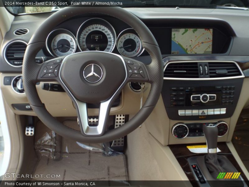 Polar White / Almond/Mocha 2014 Mercedes-Benz C 250 Sport