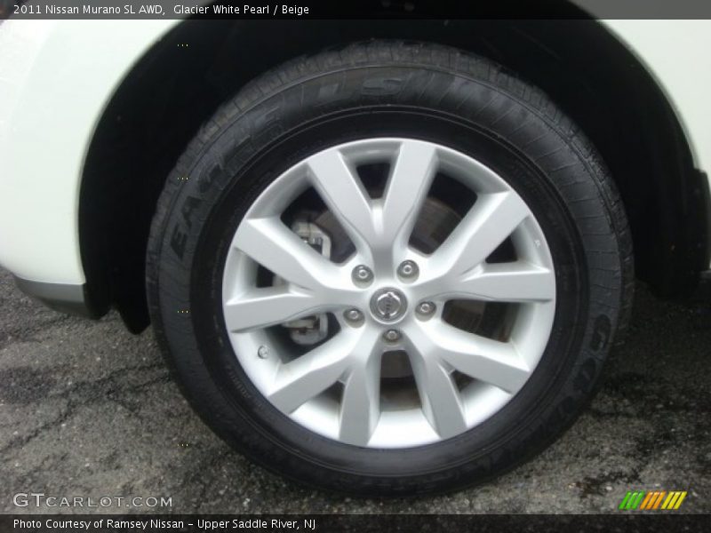 Glacier White Pearl / Beige 2011 Nissan Murano SL AWD