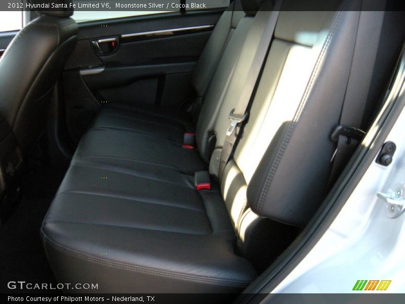 Moonstone Silver / Cocoa Black 2012 Hyundai Santa Fe Limited V6
