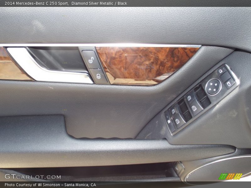 Diamond Silver Metallic / Black 2014 Mercedes-Benz C 250 Sport