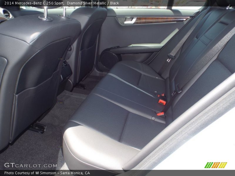 Diamond Silver Metallic / Black 2014 Mercedes-Benz C 250 Sport