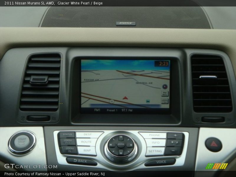 Glacier White Pearl / Beige 2011 Nissan Murano SL AWD