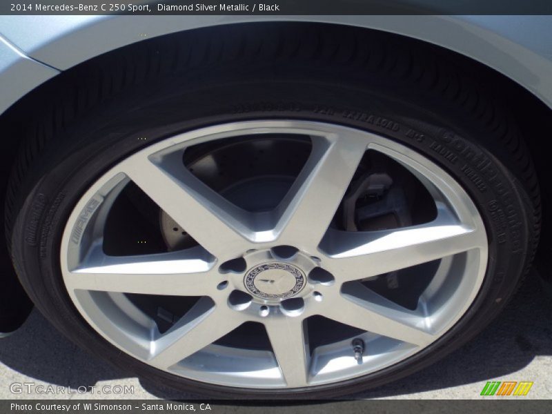 Diamond Silver Metallic / Black 2014 Mercedes-Benz C 250 Sport
