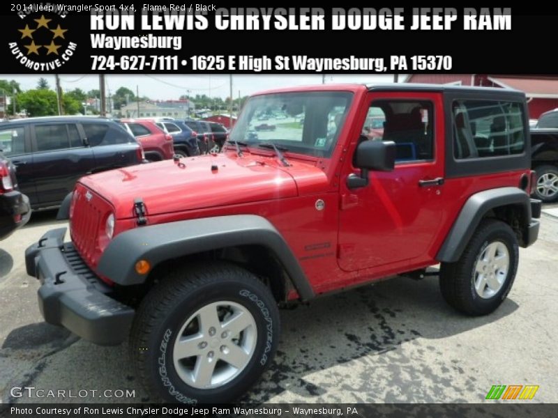 Flame Red / Black 2014 Jeep Wrangler Sport 4x4