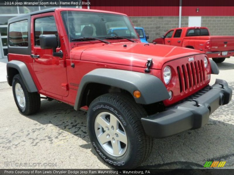 Flame Red / Black 2014 Jeep Wrangler Sport 4x4