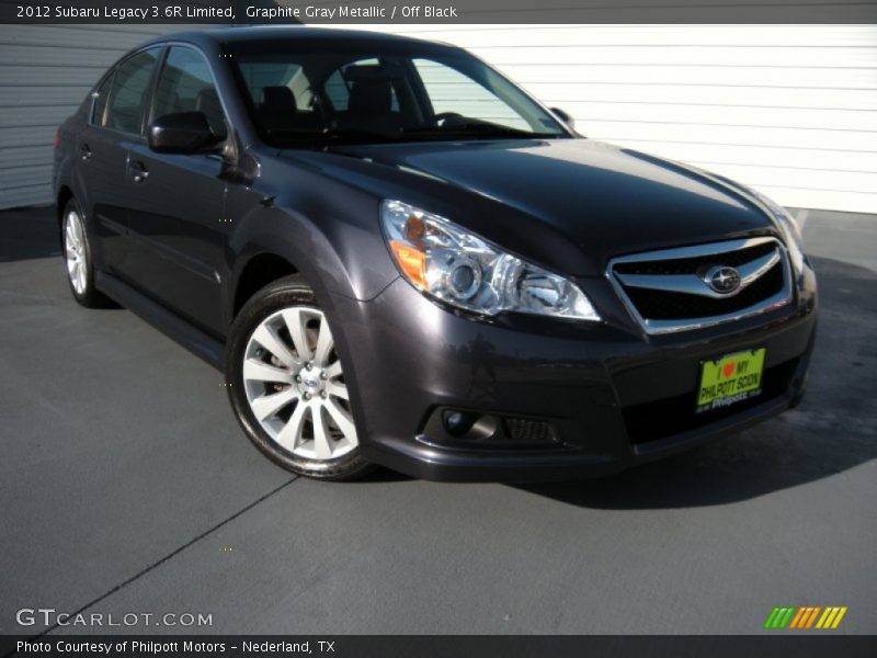 Graphite Gray Metallic / Off Black 2012 Subaru Legacy 3.6R Limited
