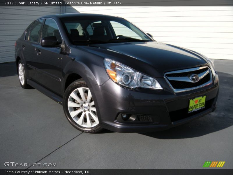 Graphite Gray Metallic / Off Black 2012 Subaru Legacy 3.6R Limited