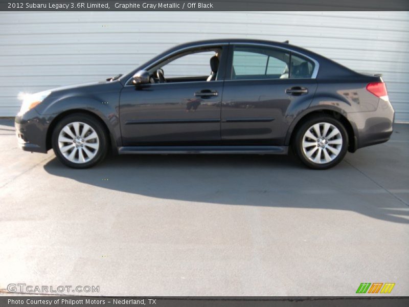 Graphite Gray Metallic / Off Black 2012 Subaru Legacy 3.6R Limited