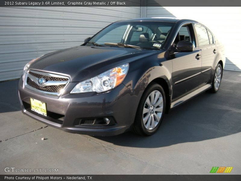 Graphite Gray Metallic / Off Black 2012 Subaru Legacy 3.6R Limited