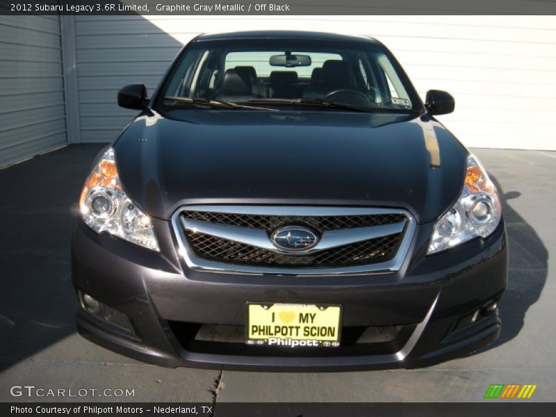 Graphite Gray Metallic / Off Black 2012 Subaru Legacy 3.6R Limited