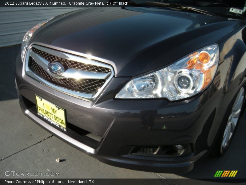 Graphite Gray Metallic / Off Black 2012 Subaru Legacy 3.6R Limited