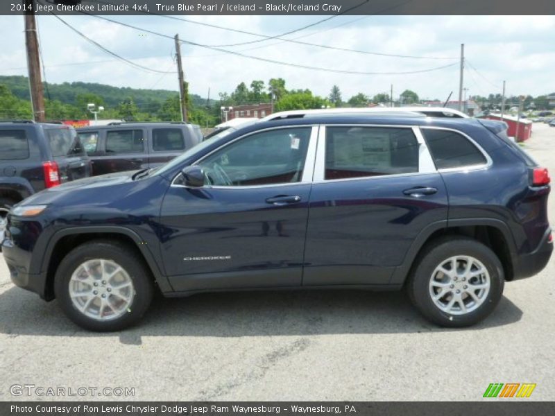 True Blue Pearl / Iceland - Black/Iceland Gray 2014 Jeep Cherokee Latitude 4x4