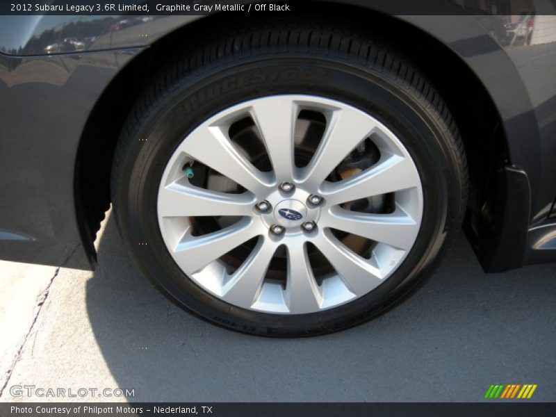 Graphite Gray Metallic / Off Black 2012 Subaru Legacy 3.6R Limited