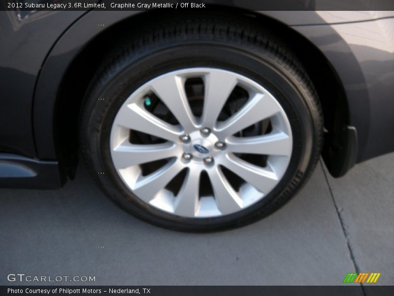 Graphite Gray Metallic / Off Black 2012 Subaru Legacy 3.6R Limited