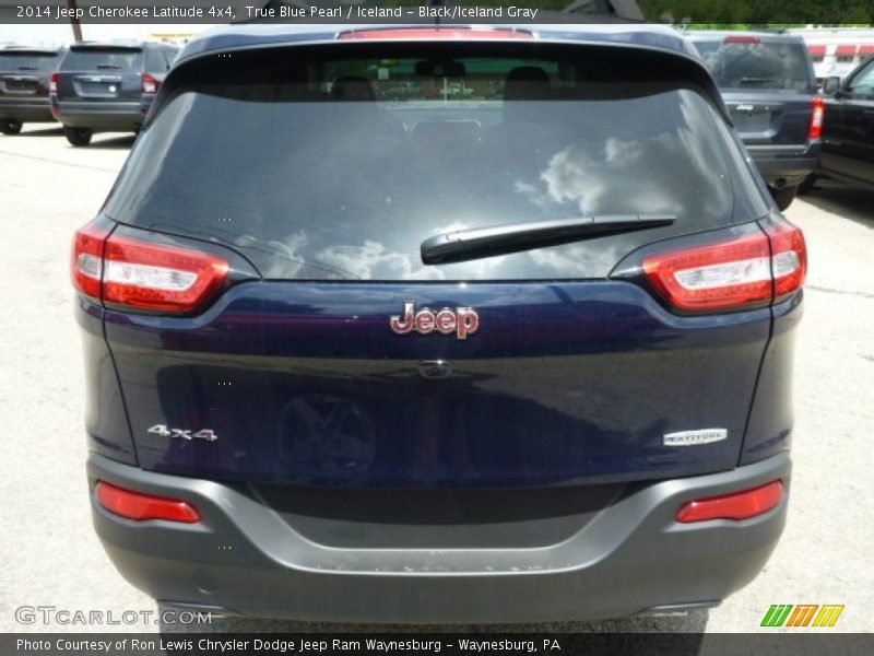 True Blue Pearl / Iceland - Black/Iceland Gray 2014 Jeep Cherokee Latitude 4x4