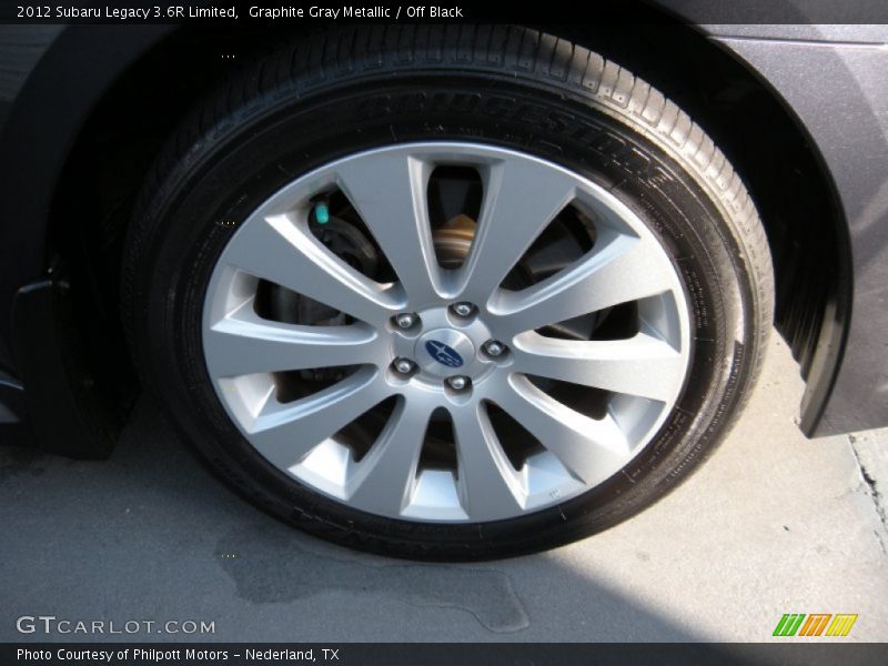 Graphite Gray Metallic / Off Black 2012 Subaru Legacy 3.6R Limited