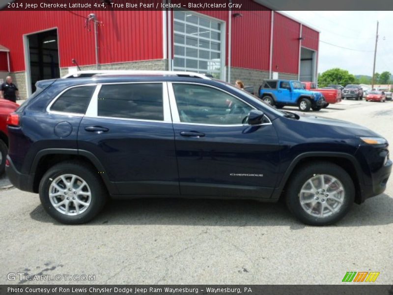 True Blue Pearl / Iceland - Black/Iceland Gray 2014 Jeep Cherokee Latitude 4x4