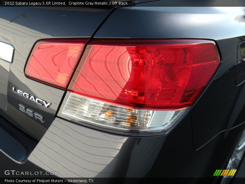 Graphite Gray Metallic / Off Black 2012 Subaru Legacy 3.6R Limited