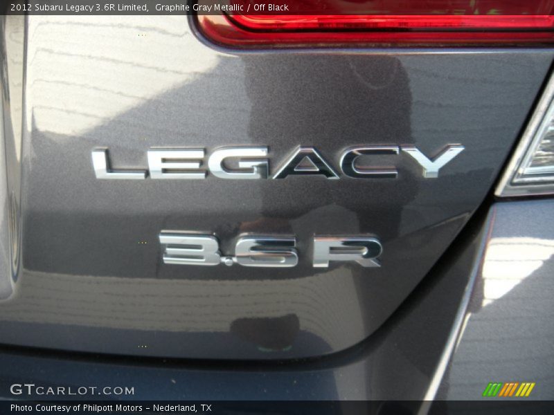 Graphite Gray Metallic / Off Black 2012 Subaru Legacy 3.6R Limited