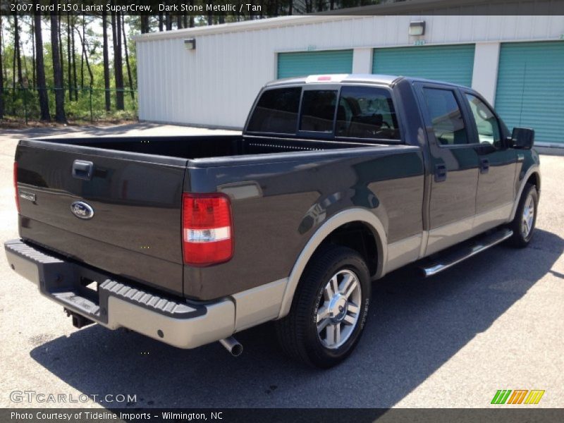 Dark Stone Metallic / Tan 2007 Ford F150 Lariat SuperCrew