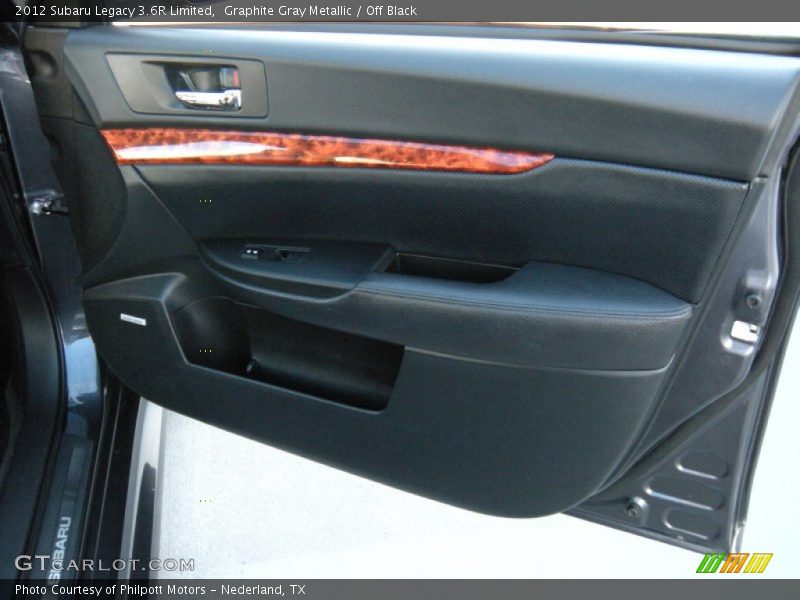 Graphite Gray Metallic / Off Black 2012 Subaru Legacy 3.6R Limited