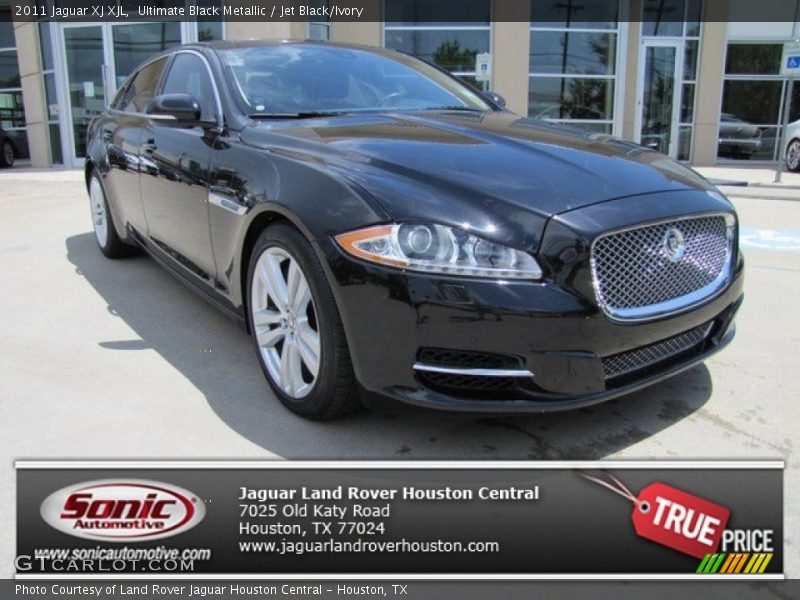 Ultimate Black Metallic / Jet Black/Ivory 2011 Jaguar XJ XJL