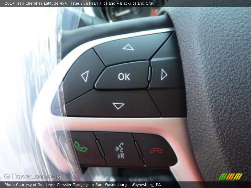 True Blue Pearl / Iceland - Black/Iceland Gray 2014 Jeep Cherokee Latitude 4x4