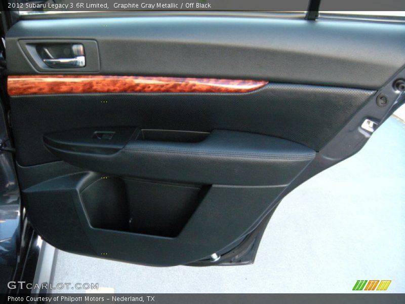 Graphite Gray Metallic / Off Black 2012 Subaru Legacy 3.6R Limited