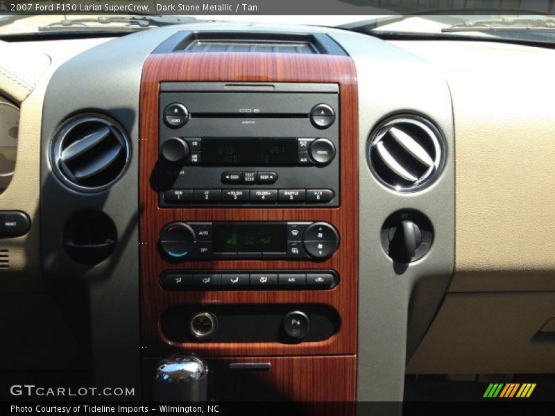 Dark Stone Metallic / Tan 2007 Ford F150 Lariat SuperCrew