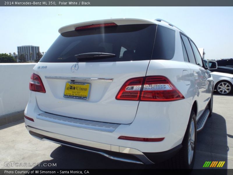 Polar White / Black 2014 Mercedes-Benz ML 350