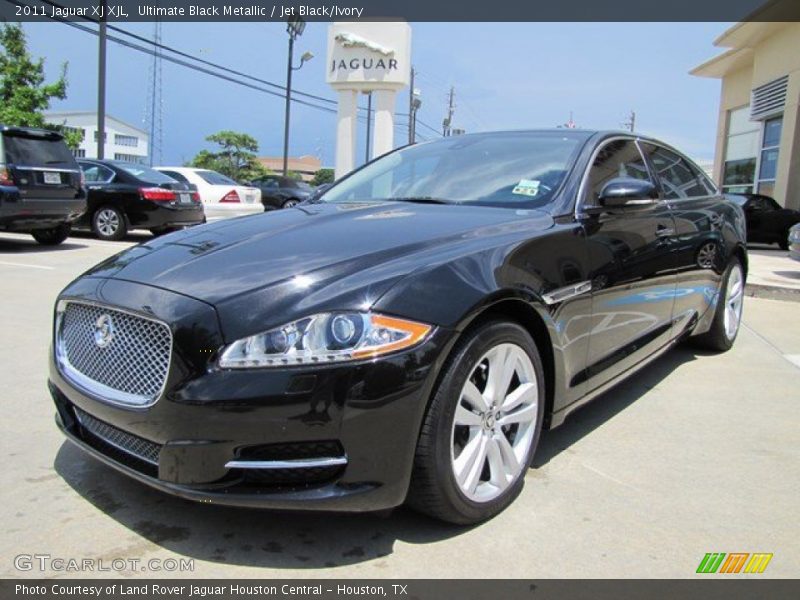 Ultimate Black Metallic / Jet Black/Ivory 2011 Jaguar XJ XJL