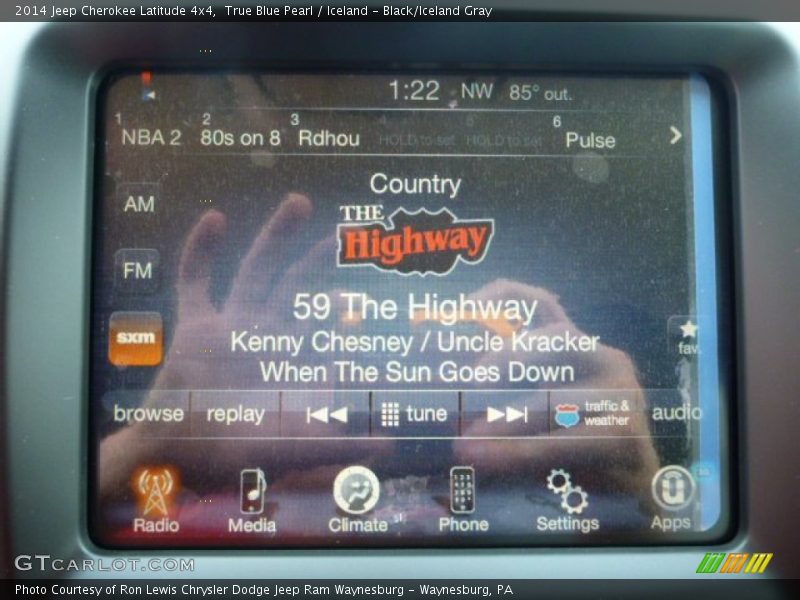 True Blue Pearl / Iceland - Black/Iceland Gray 2014 Jeep Cherokee Latitude 4x4