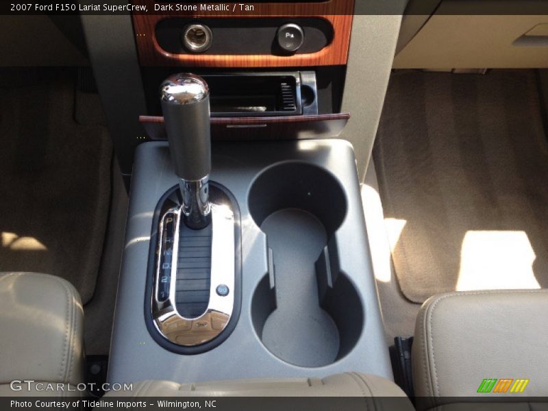 Dark Stone Metallic / Tan 2007 Ford F150 Lariat SuperCrew