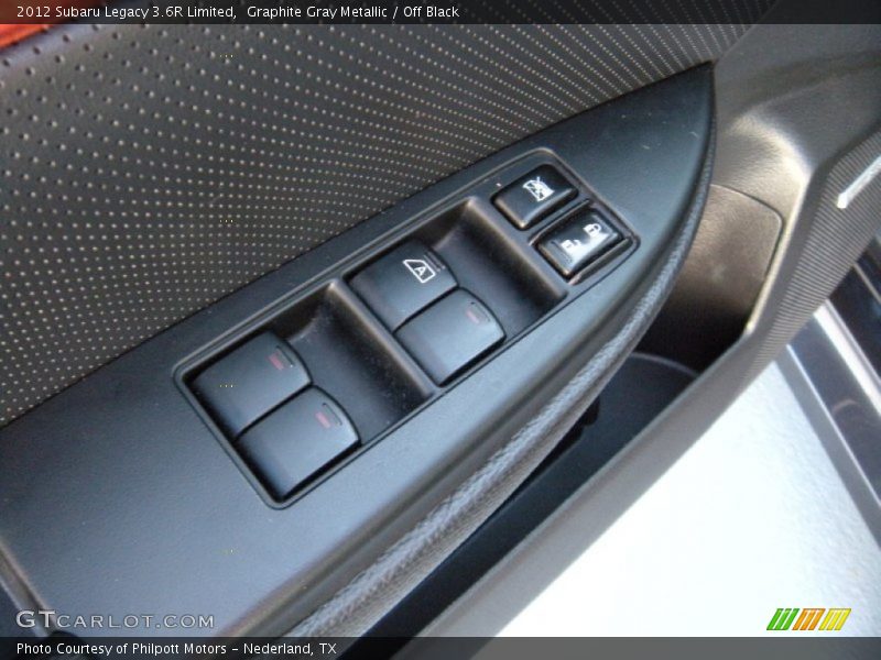 Graphite Gray Metallic / Off Black 2012 Subaru Legacy 3.6R Limited