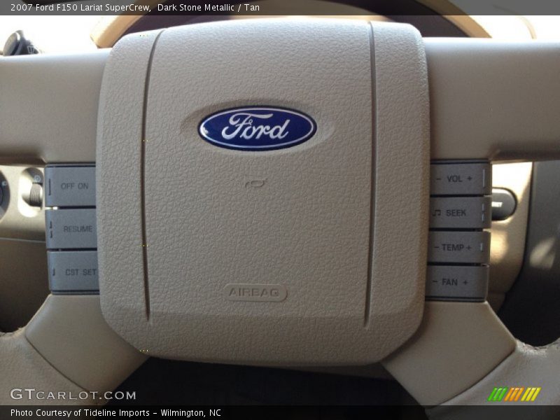 Dark Stone Metallic / Tan 2007 Ford F150 Lariat SuperCrew