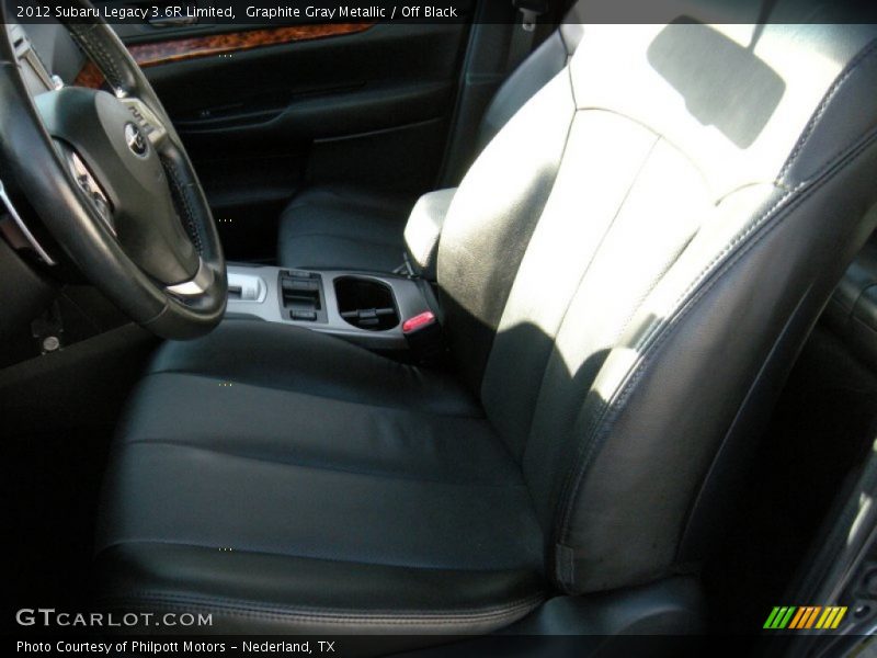 Graphite Gray Metallic / Off Black 2012 Subaru Legacy 3.6R Limited
