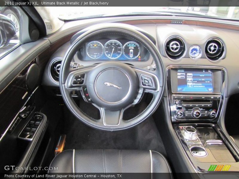 Ultimate Black Metallic / Jet Black/Ivory 2011 Jaguar XJ XJL