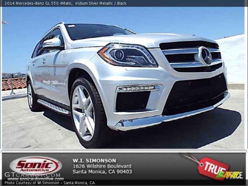 Iridium Silver Metallic / Black 2014 Mercedes-Benz GL 550 4Matic