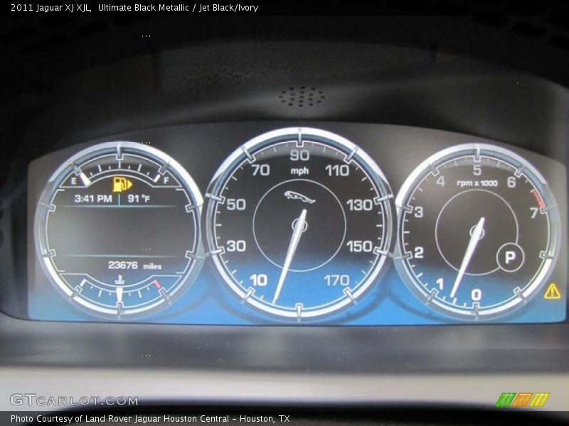 Ultimate Black Metallic / Jet Black/Ivory 2011 Jaguar XJ XJL