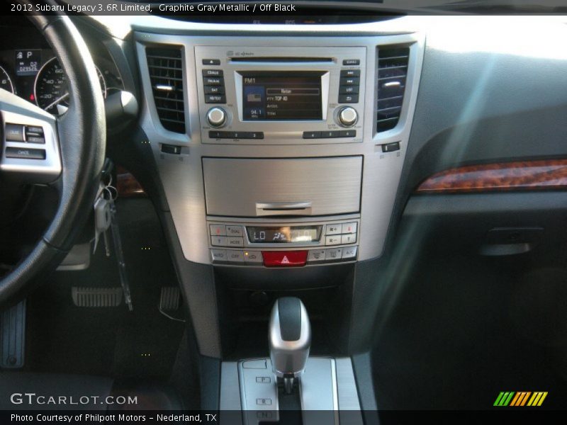 Graphite Gray Metallic / Off Black 2012 Subaru Legacy 3.6R Limited